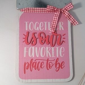 New farmhouse deco wall hanging mason jar new,